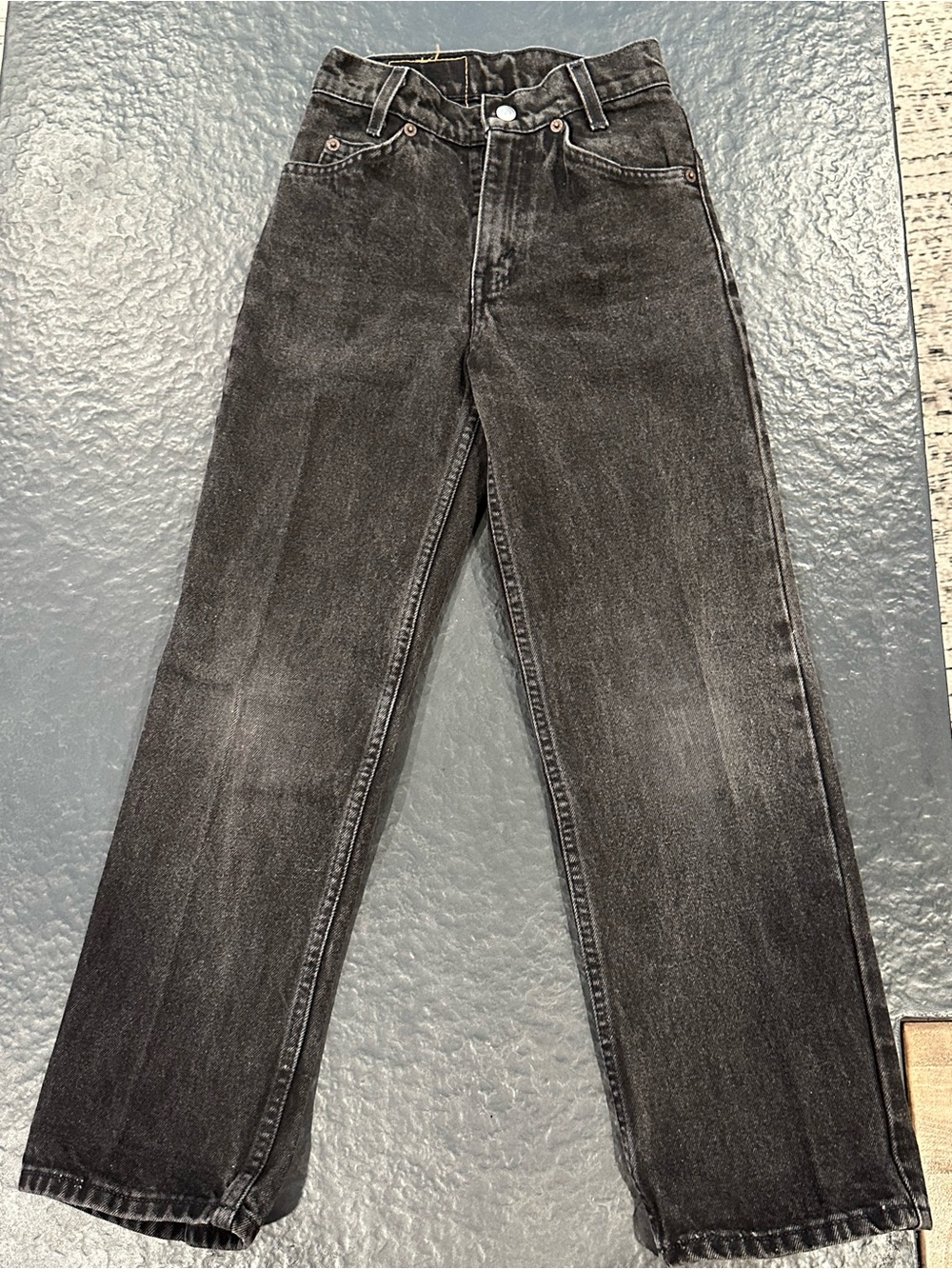 VTG 550 Levi's Black Straight Kids Jeans